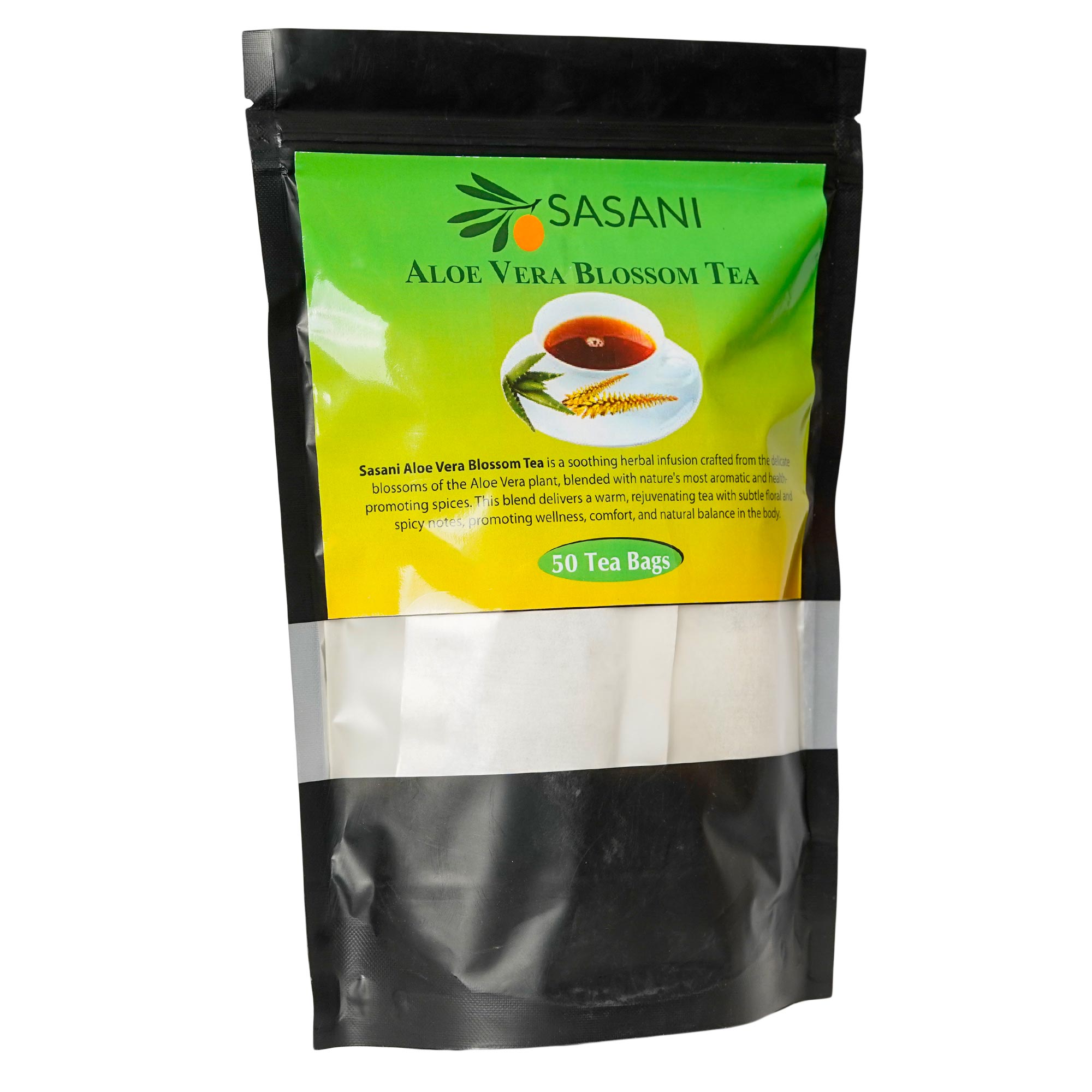 Aloe vera Blossom Tea - 50 Tea bags - Front
