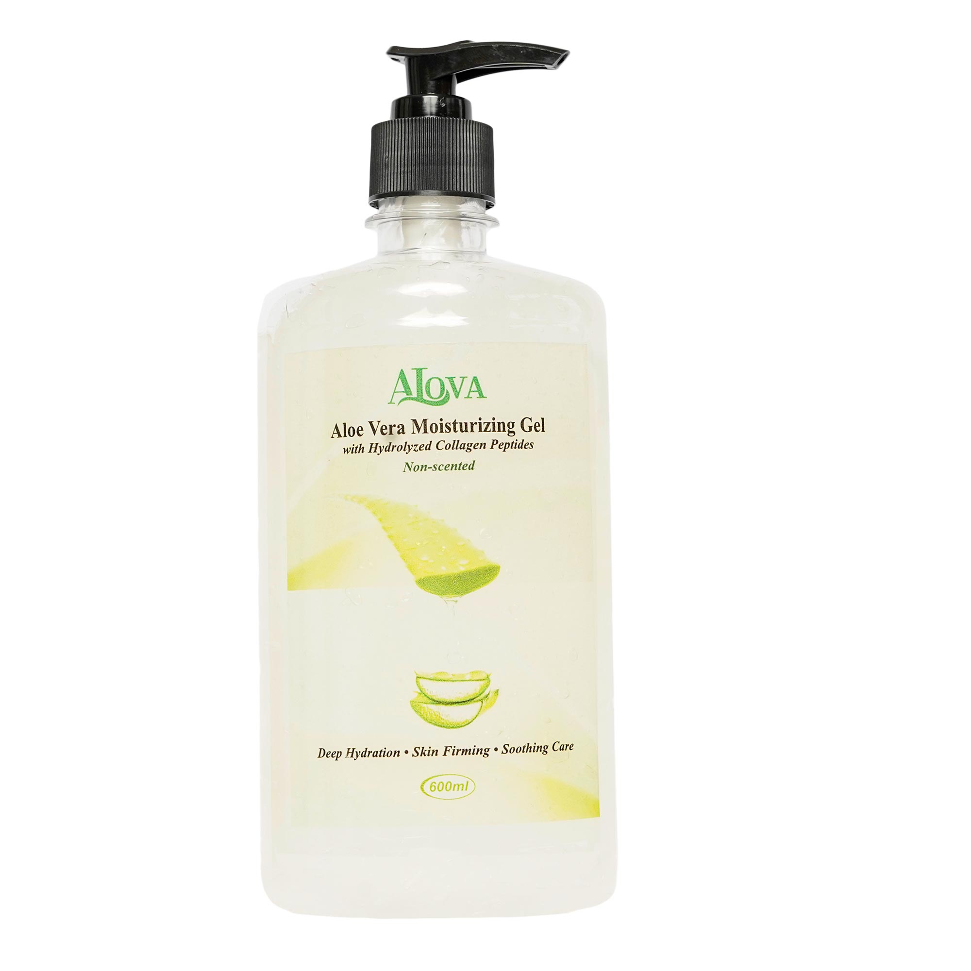 Aloe vera Moisturizing gel Collagen Nonscented 600ml - Front