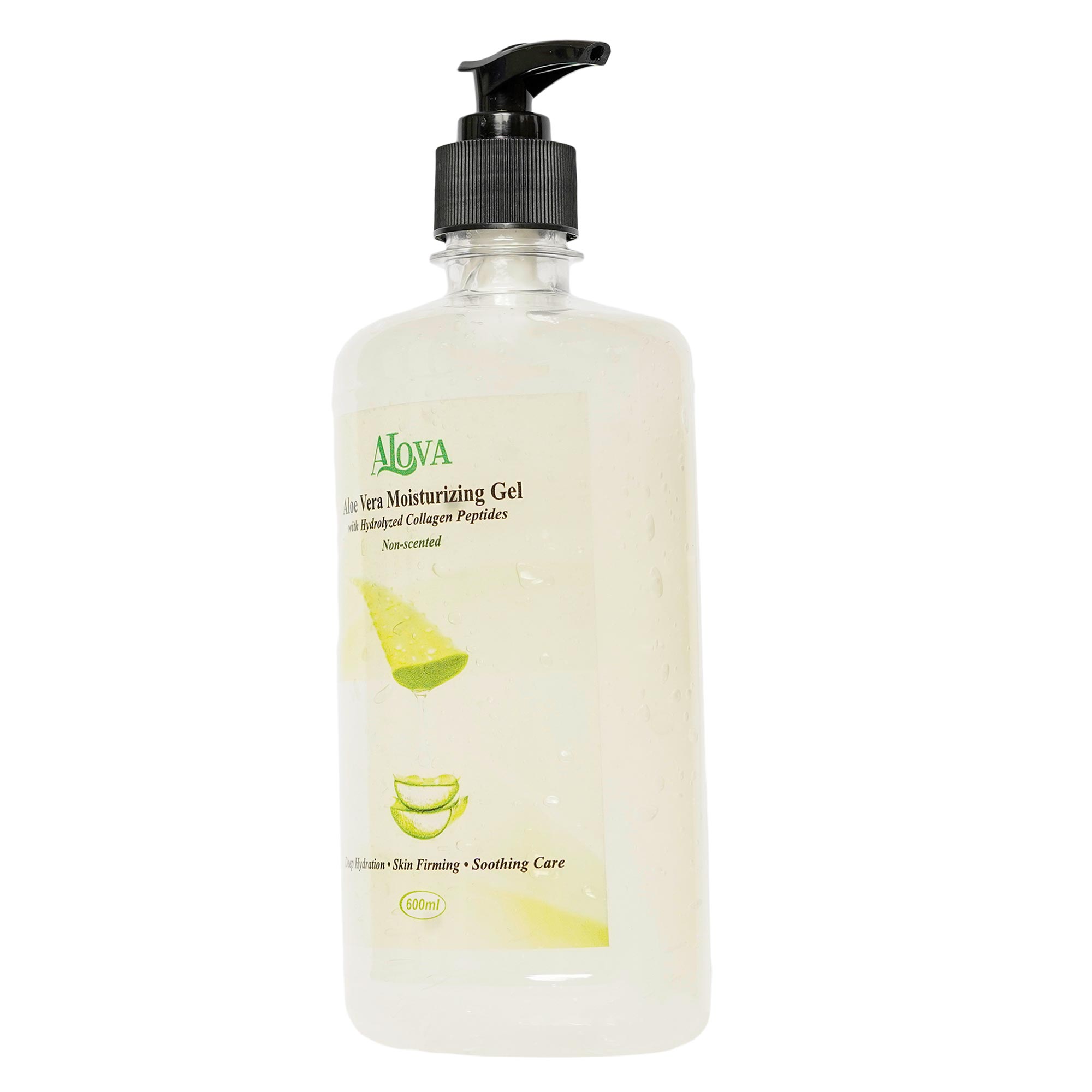 Aloe vera Moisturizing gel Collagen Nonscented 600ml - Side
